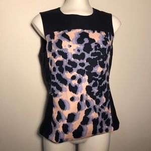 Club Monaco | Sleeveless blouse | Cheetah print